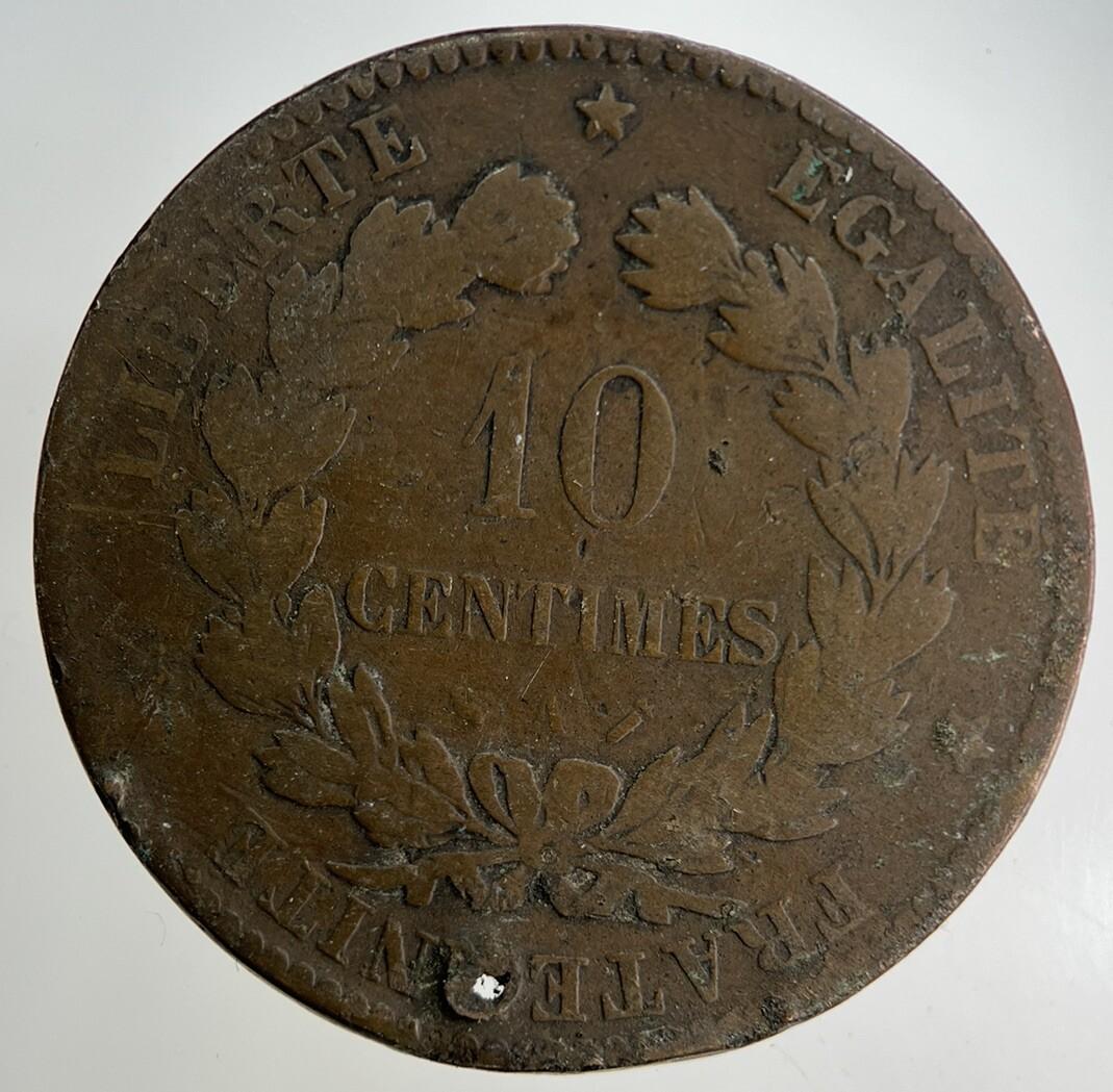 1884 France 10 Centimes Coin | Collectable Grade