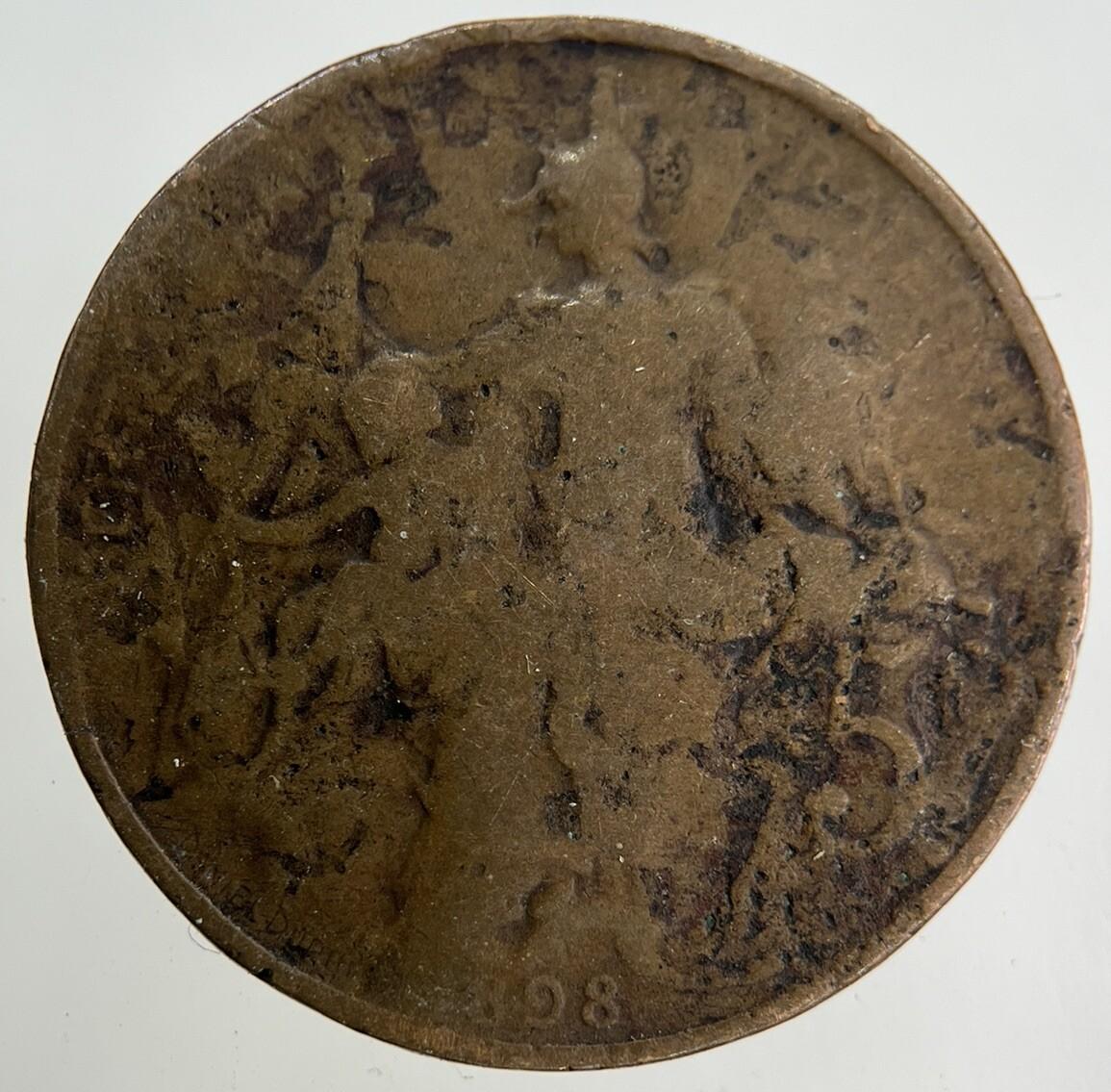 1898 France 5 Centimes Coin | Collectable Grade