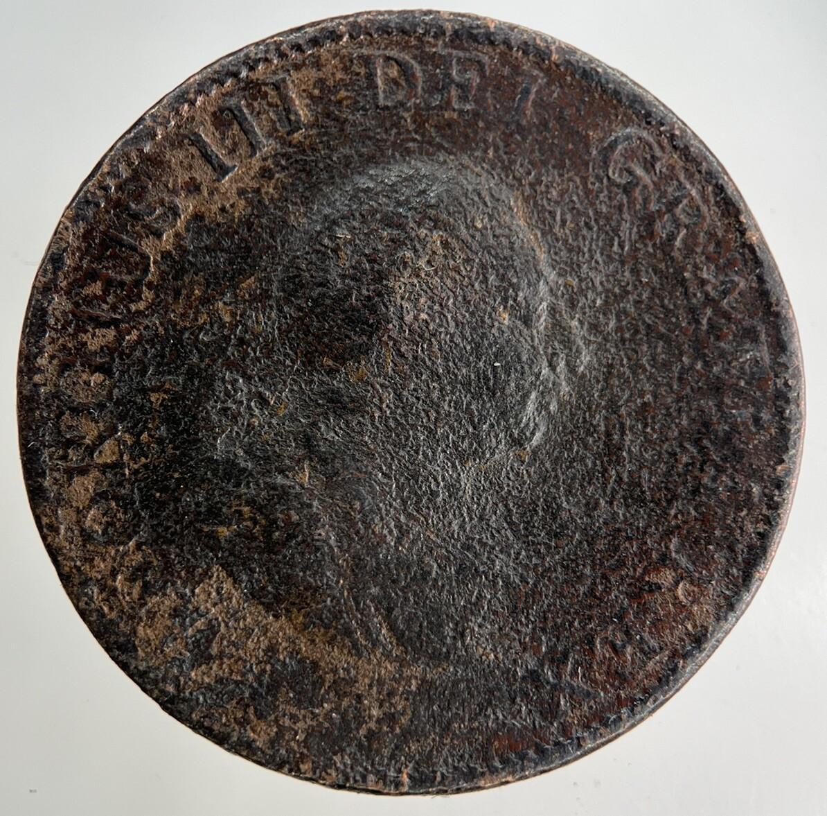 1799 George III 3rd Half-Penny Coin | Collectable Grade