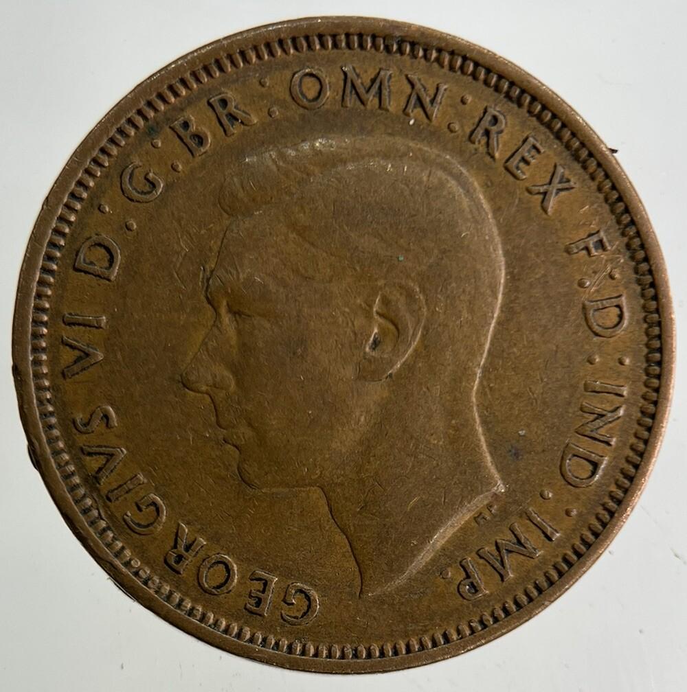 1944 George VI Half-Penny Coin | Collectable Grade