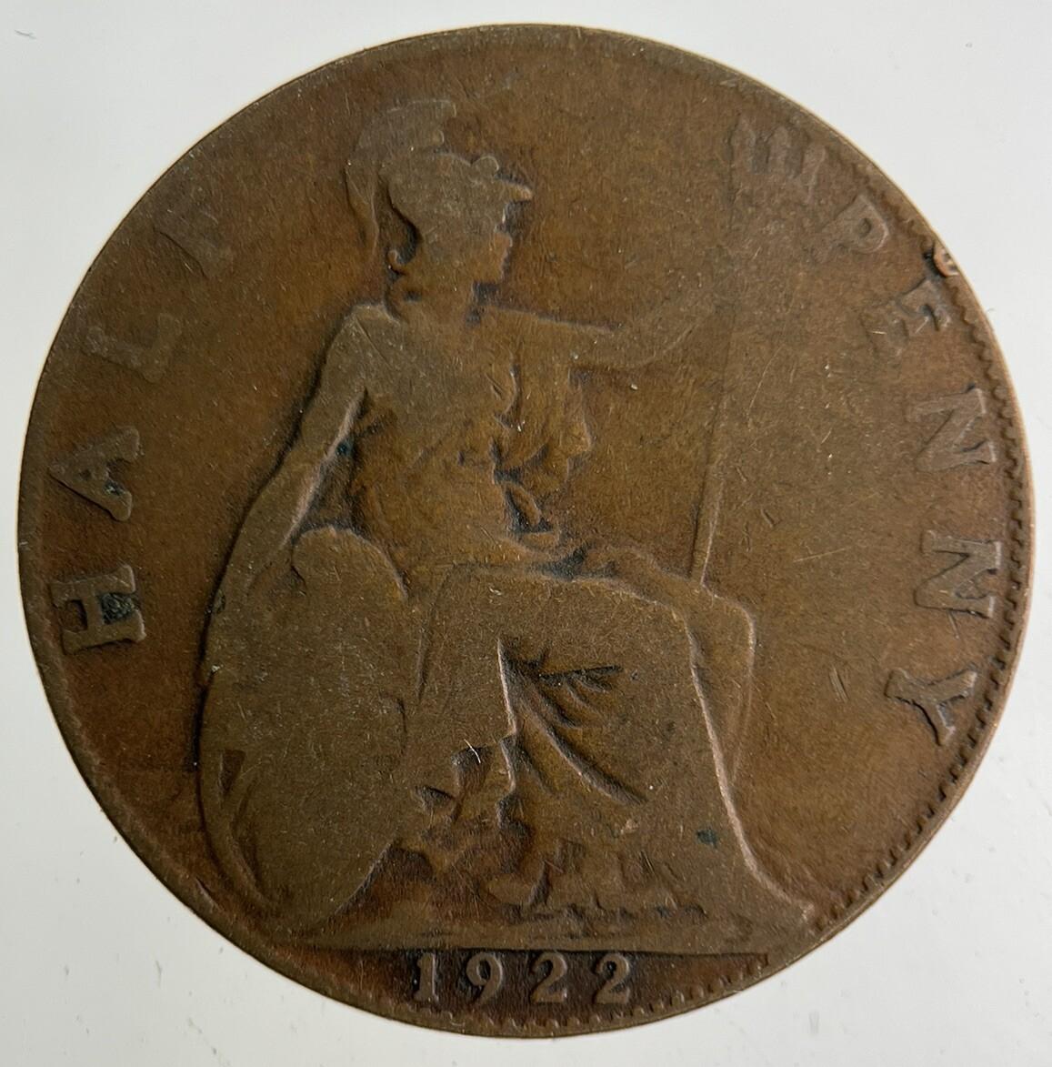 1922 George V Half-Penny Coin | Collectable Grade