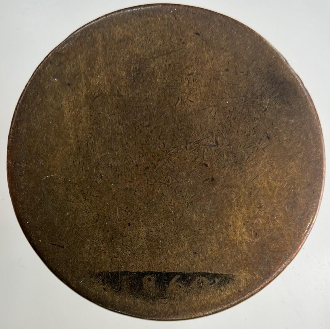 1860 Victoria One Penny Coin | Worn Grade