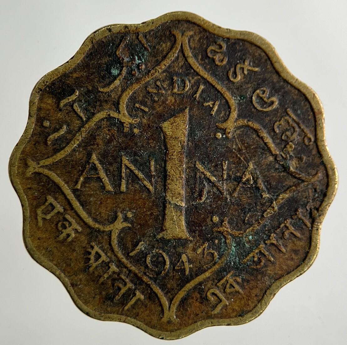 1943 India 1 Anna Coin | Collectable Grade