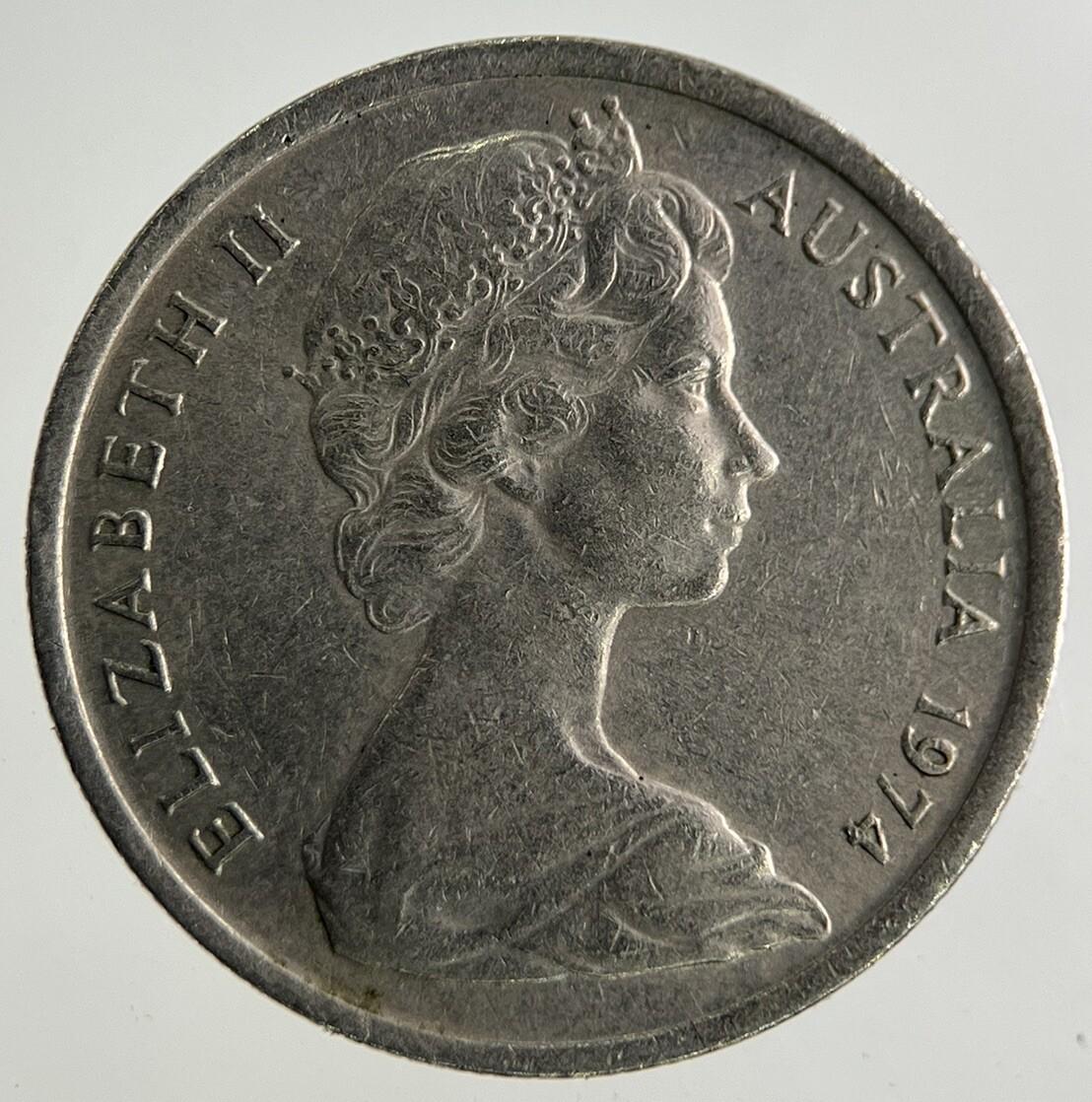 1974 Australia 5 Cent Coin | Fine Collectable Grade