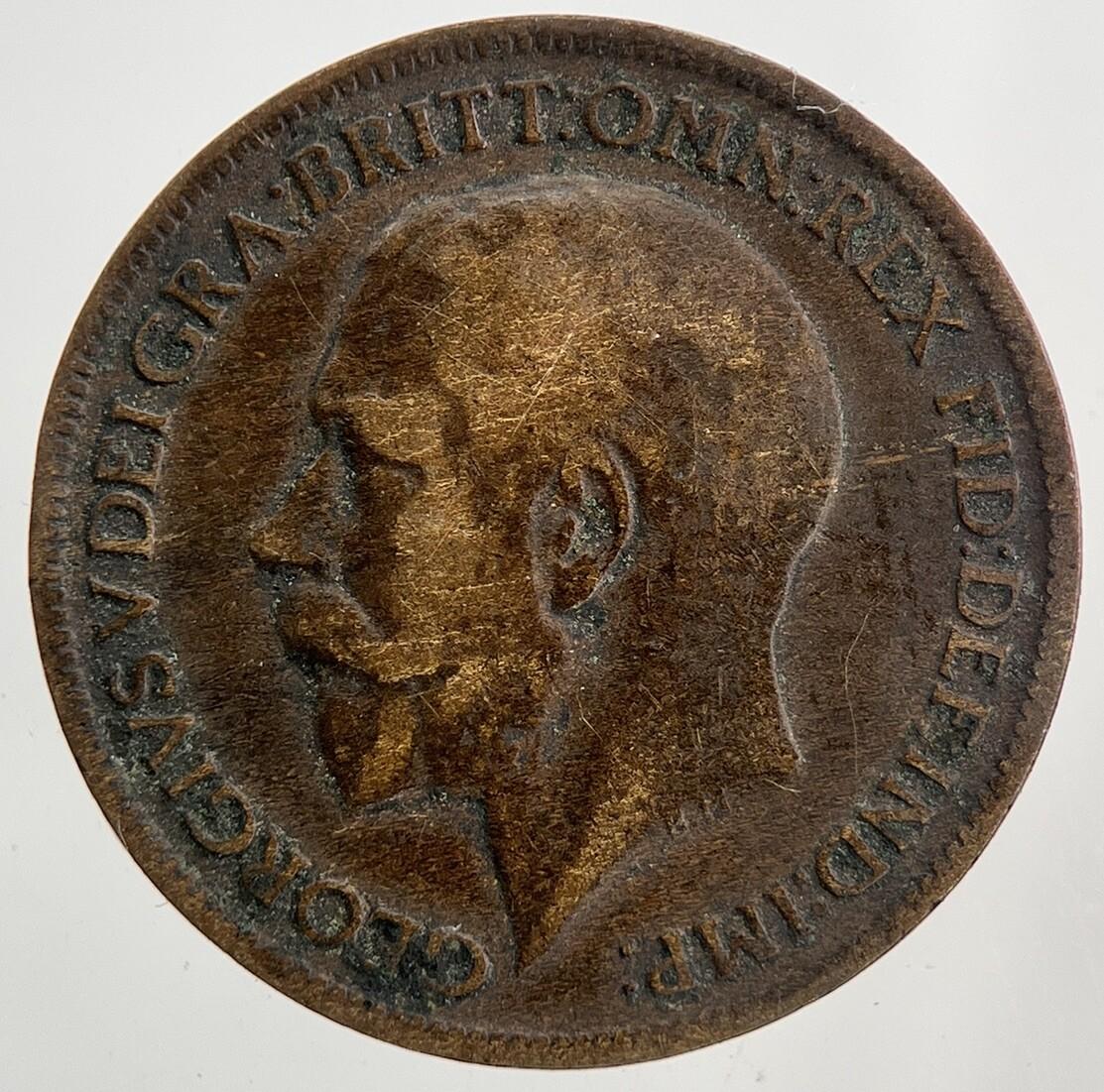 1917 George V Farthing Coin | Fine Collectable Grade