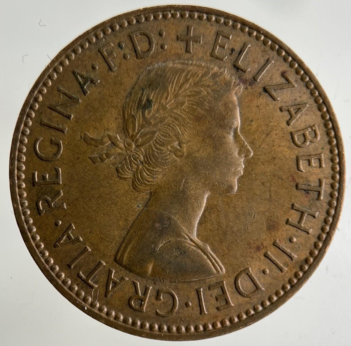 1966 Elizabeth II 2nd Half-Penny Coin | Fine Collectable Grade