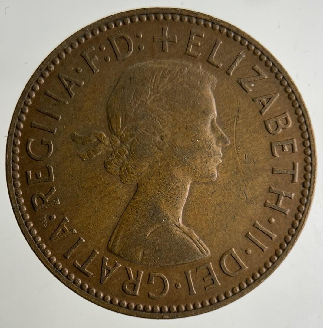 1959 Elizabeth II 2nd Half-Penny Coin | Fine Collectable Grade