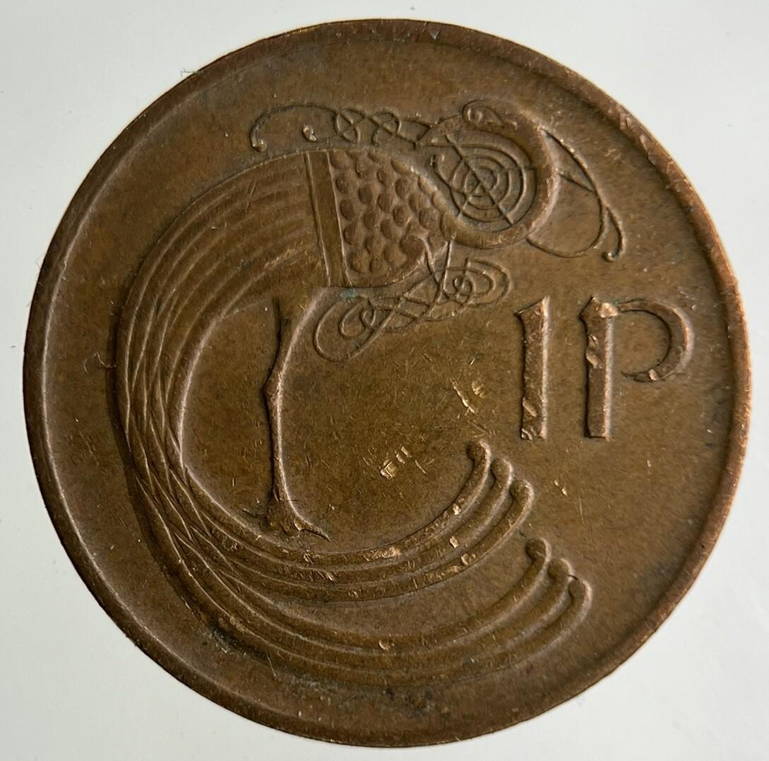 1982 Irish 1p One-Pence Coin | Fine Collectable Grade