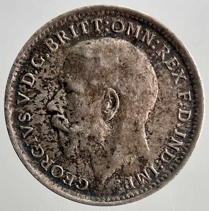 1917 George V Threepence Silver Coin | Very High Grade | a3224