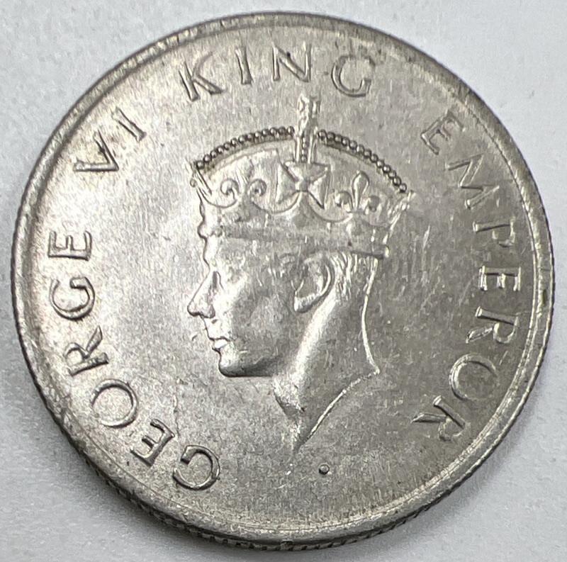 1947 India Half Rupee Coin | Fine Collectable Grade