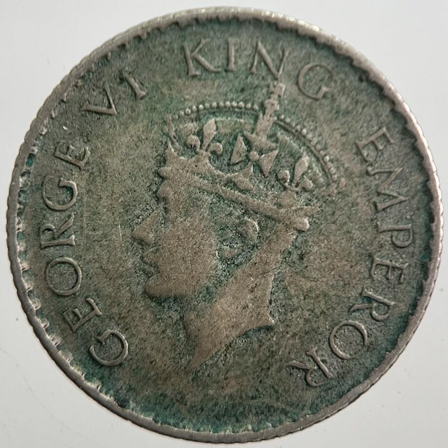 1940 India 1/4 Quarter Rupee Silver Coin | Collectable Grade | a7672