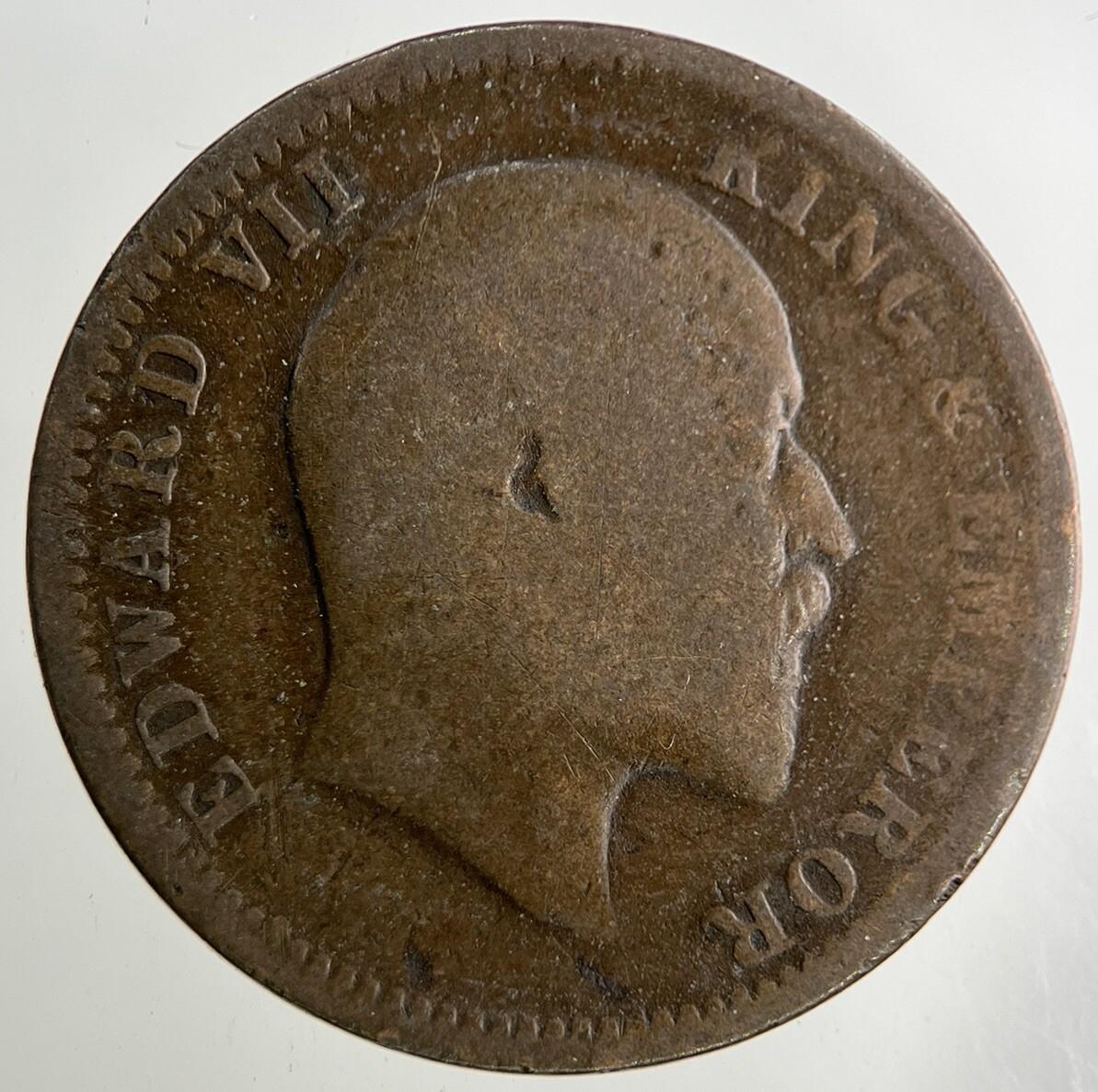 1910 India 1/4 Quarter Anna Coin | Collectable Grade