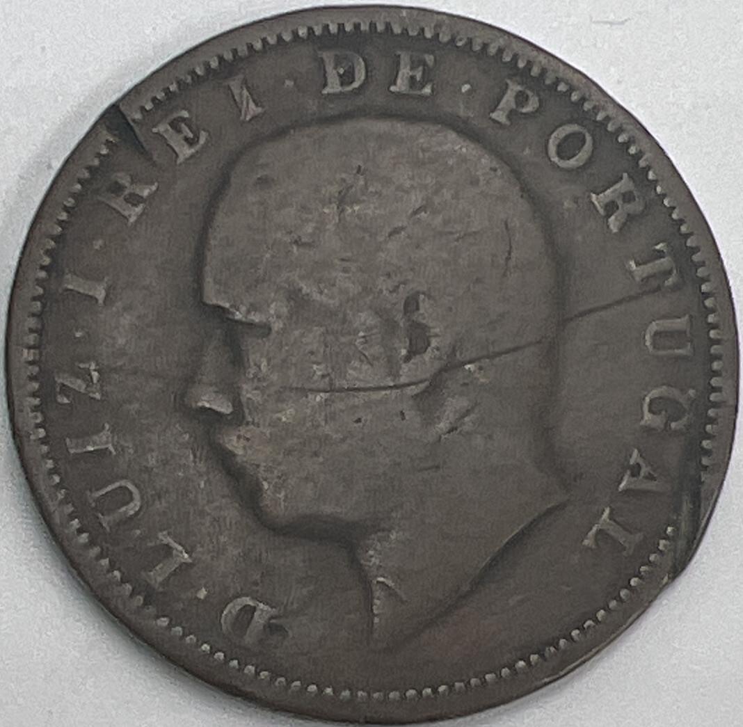 1883 Portugal XX Reis Coin | Fair Grade | a526