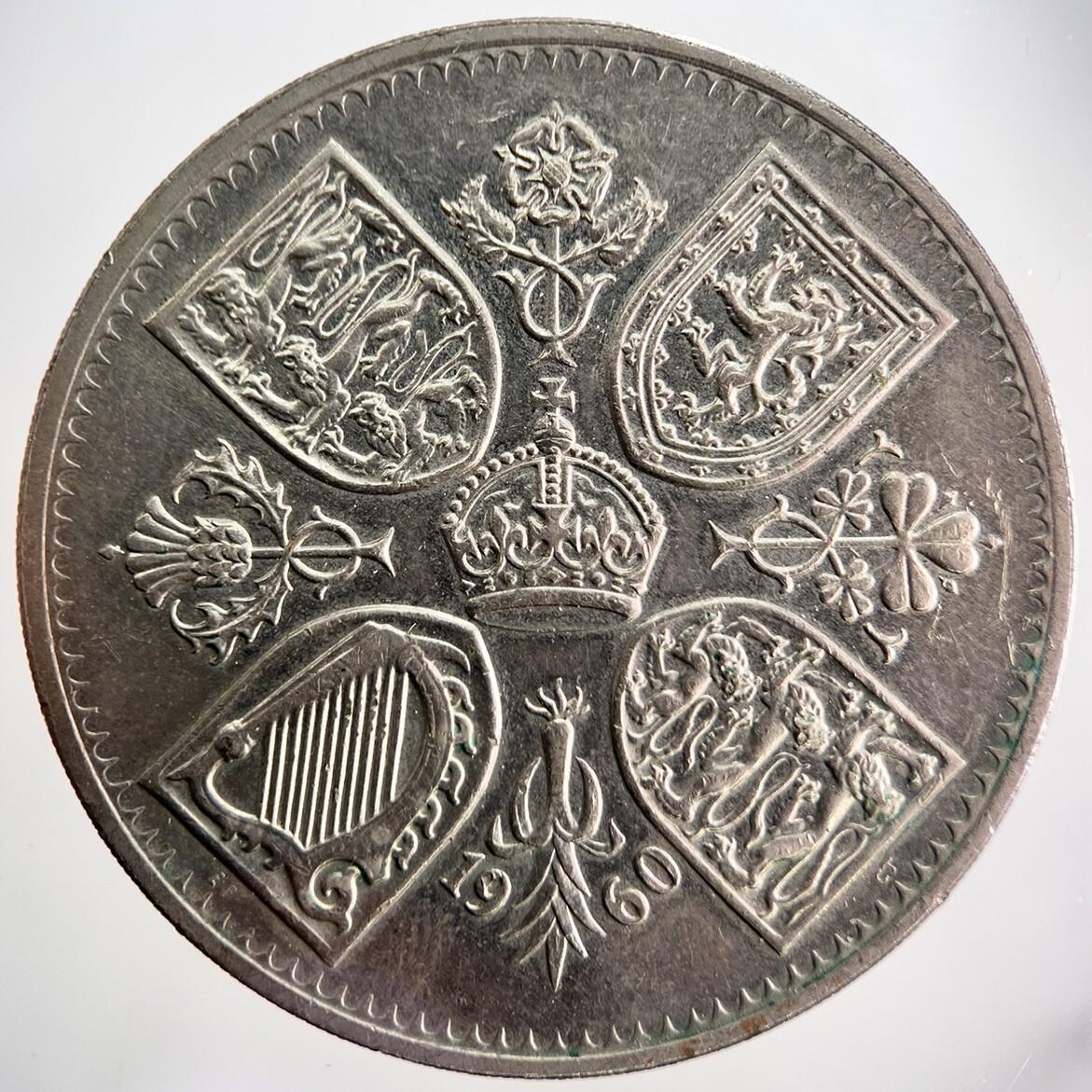 1960 Elizabeth II 2nd Crown British Coin | Very High Grade | a2521