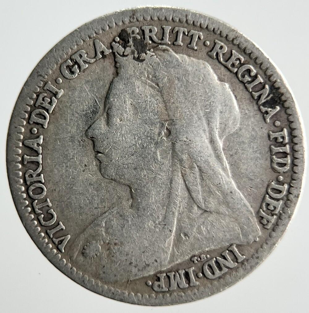 1901 Victoria Threepence Silver Coin | Collectable Grade | a4040