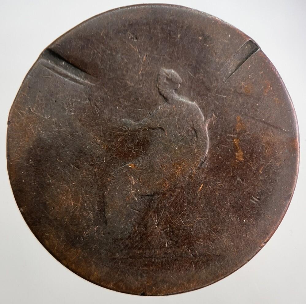 George 3rd III Half-Penny British Coin | Worn Grade | a7520