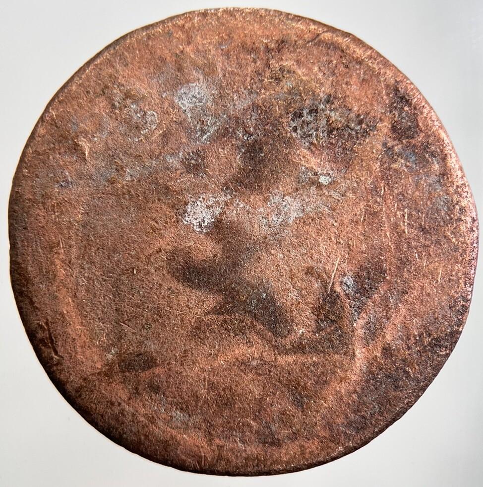 George II 2nd Half-Penny Coin | Worn Grade | a954