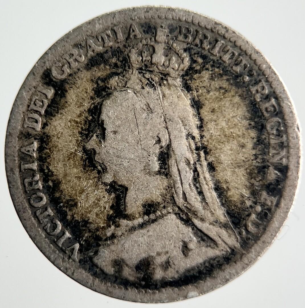 1891 Jubilee Head Victoria Threepence Silver Coin | Collectable Grade | a4043