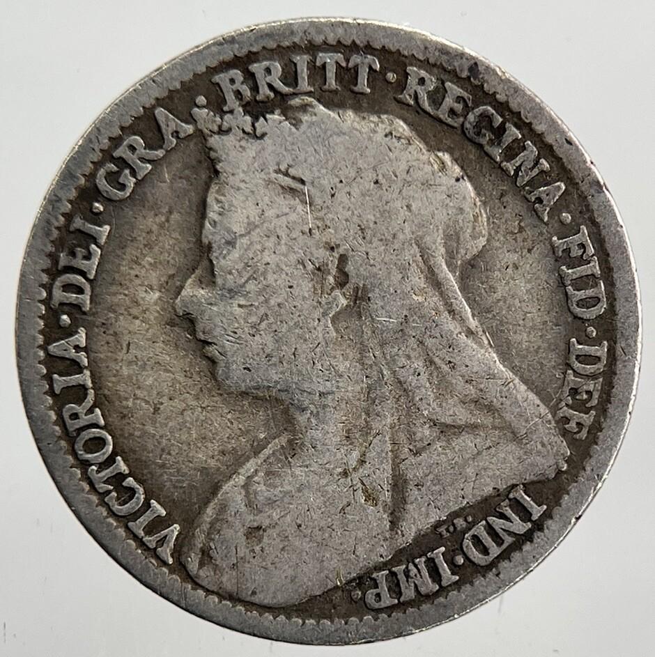 1896 Victoria Threepence Silver Coin | Collectable Grade | a6076