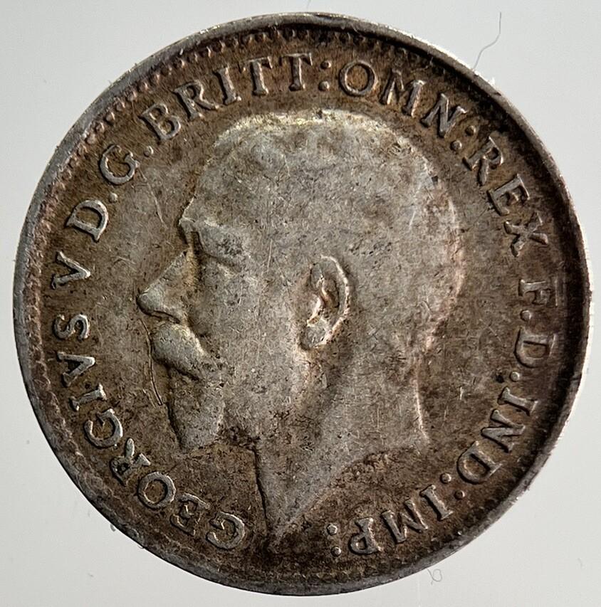1918 George V Threepence Silver Coin | Fine Collectable Grade | a3223