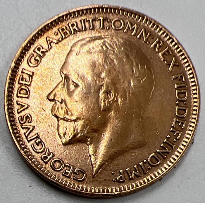 1930 Farthing | British Copper Coin | King George IV | Fine Grade | a401