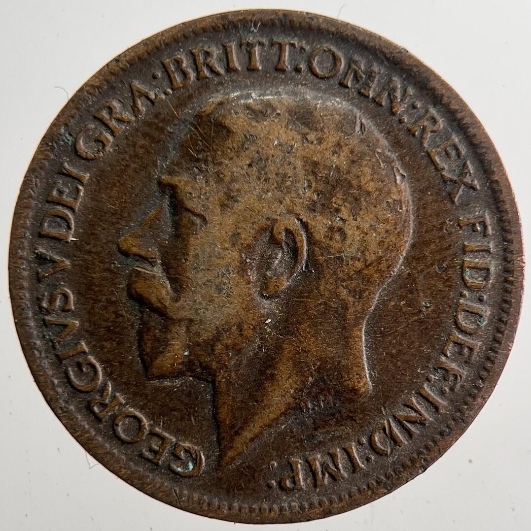 1916 George V Farthing Coin | Collectable Grade | a7382