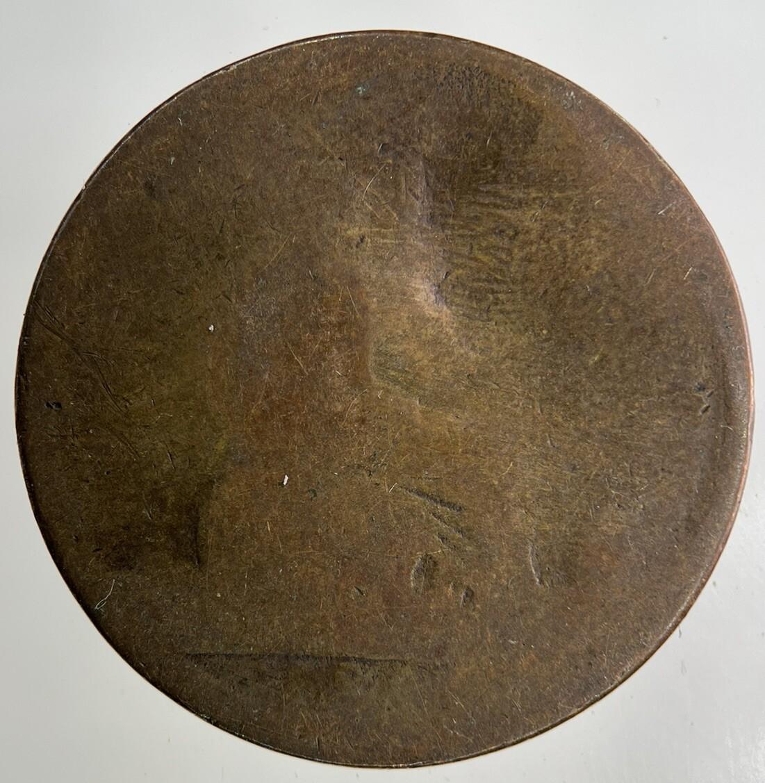 British Victoria One Penny Coin | Worn Grade