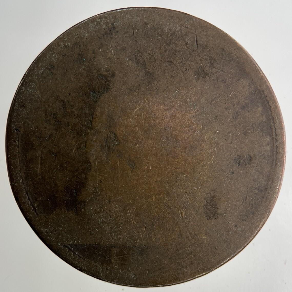 British Victoria One Penny Coin | Worn Grade