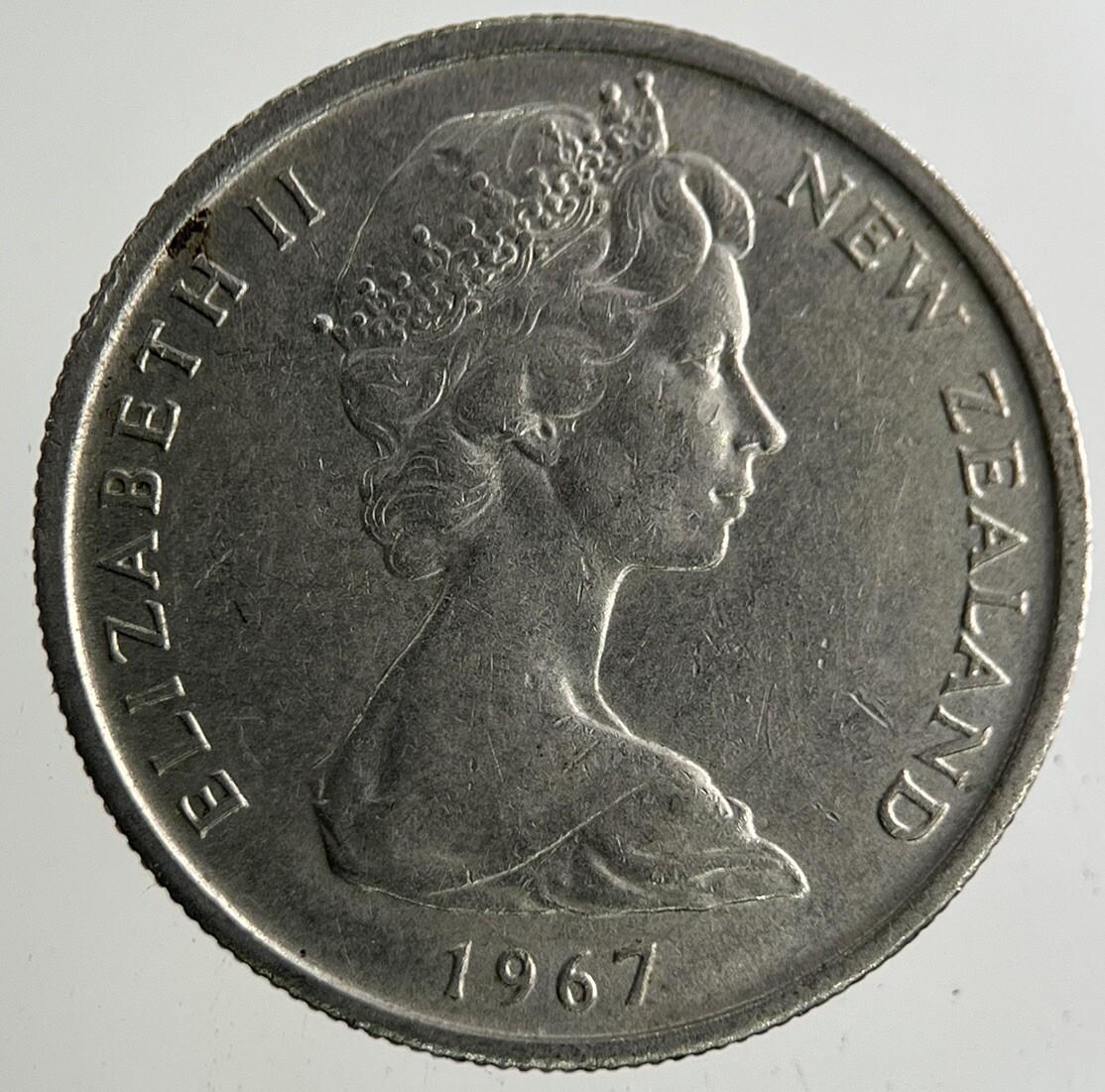 1967 New Zealand 5 Cents Coin | Fine Collectable Grade