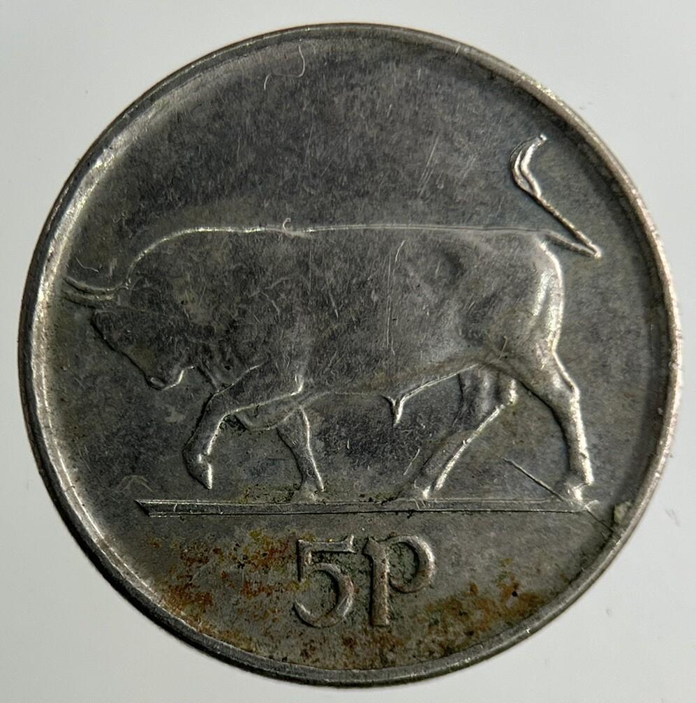 1992 Irish 5p Five-Pence Coin | Fine Collectable Grade