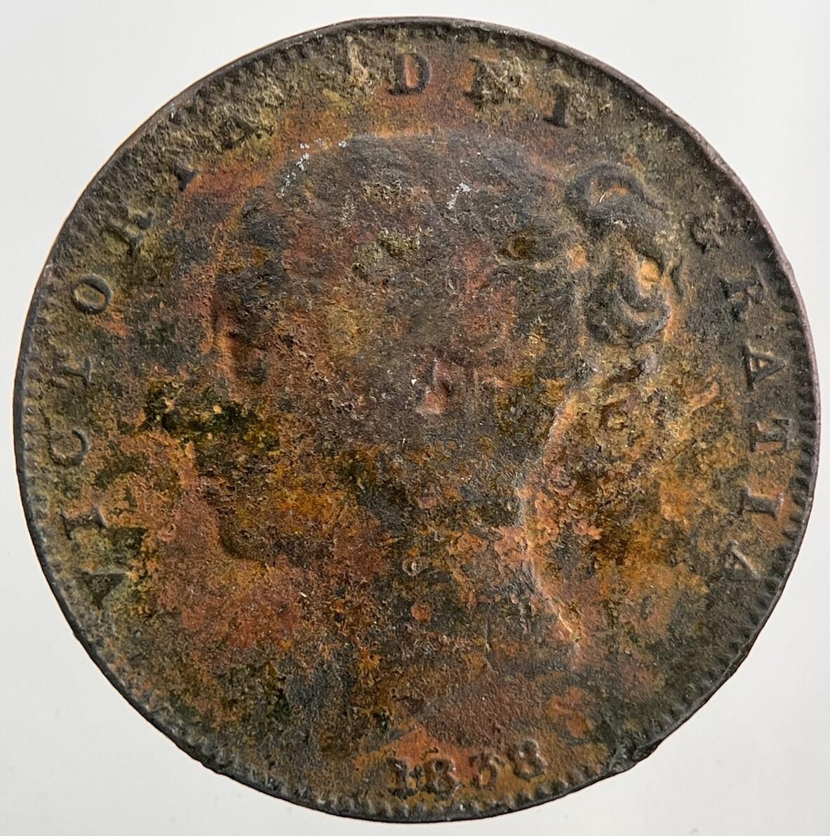 1838 Victoria Farthing Coin | Collectable Grade