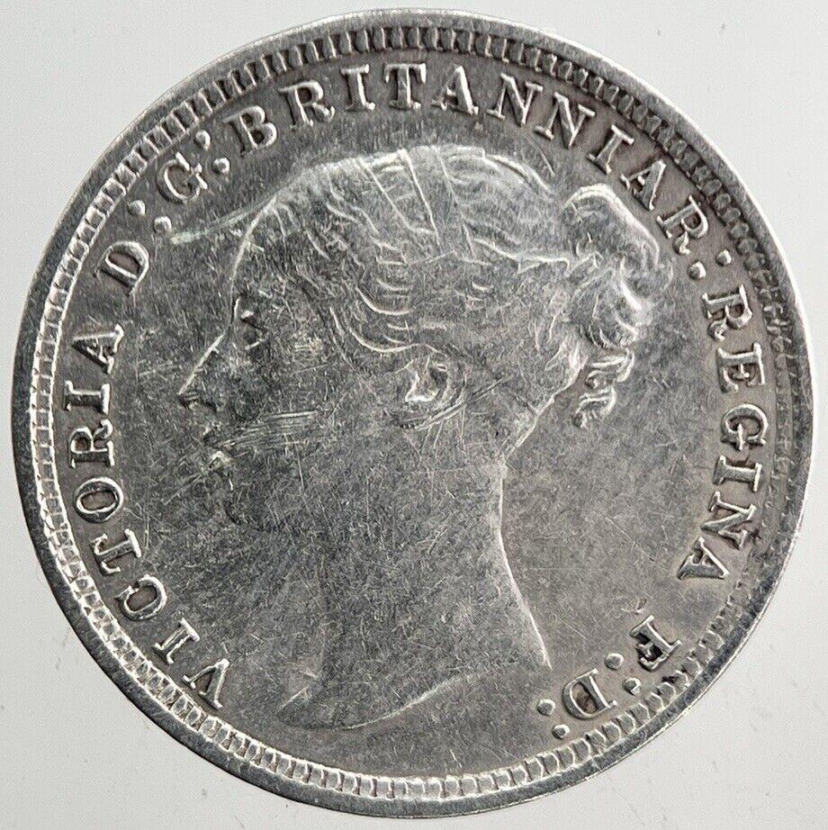 1873 Victoria Threepence Silver Coin | Very Fine Grade | a6096