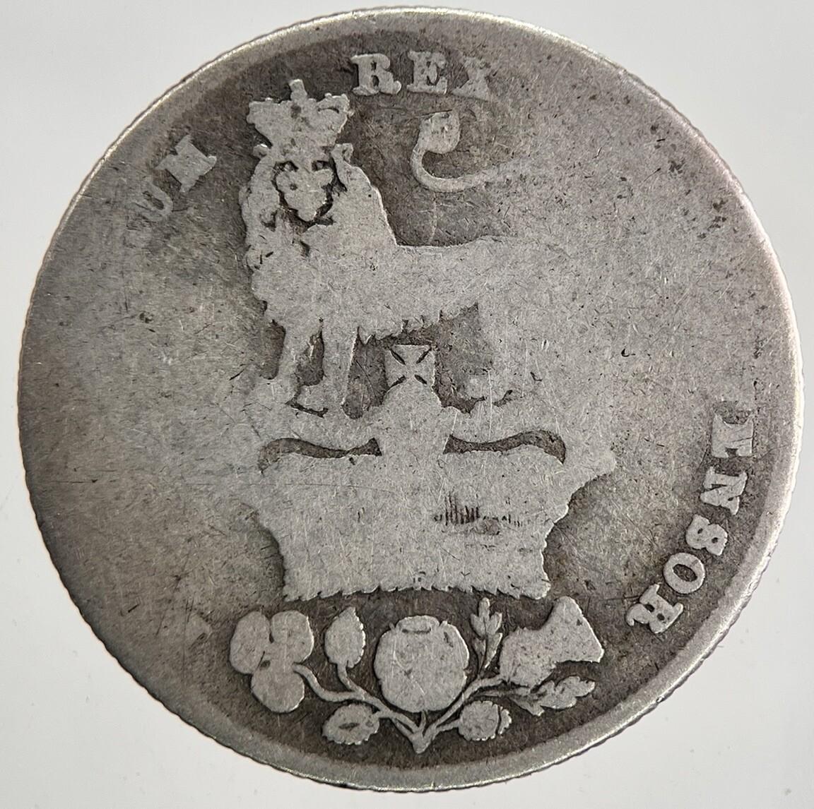 1826 George IV Shilling Silver Coin | Fair Grade | a9575