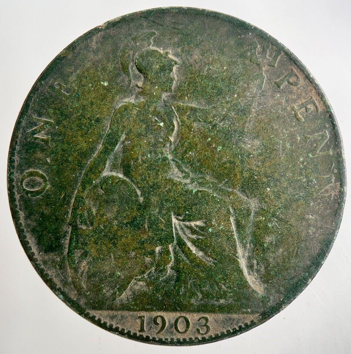 1903 Edward VII One Penny Coin | Collectable Grade