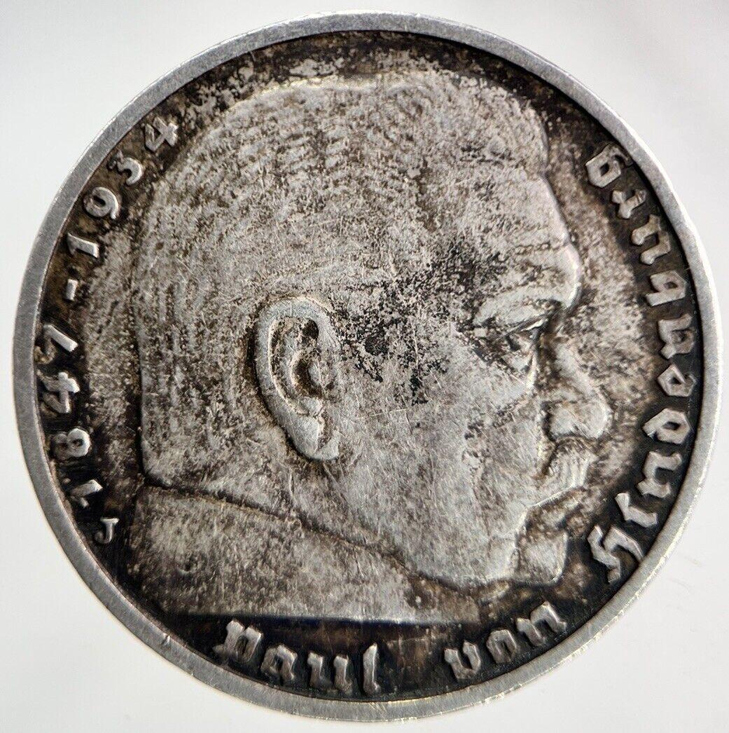 1937 Germany Nazi 5 Mark Silver Coin | Very High Grade