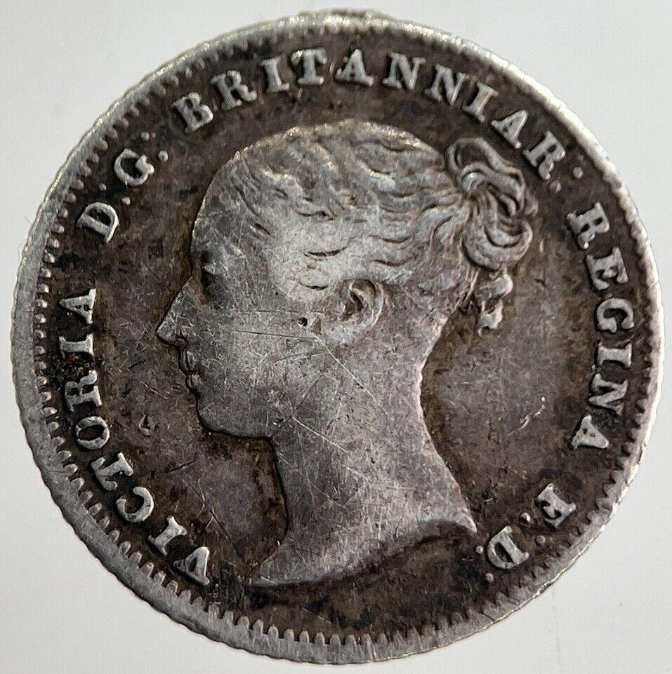 1855 Victoria Groat Four-Pence Silver Coin | Very High Grade | a8277