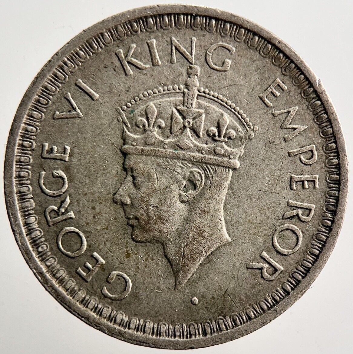 1943 India 1/2 Half Rupee Silver Coin | Fine Collectable Grade | a3500