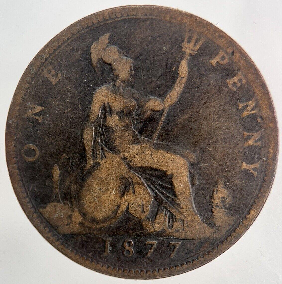 1877 Victoria One Penny Coin | Collectable Grade