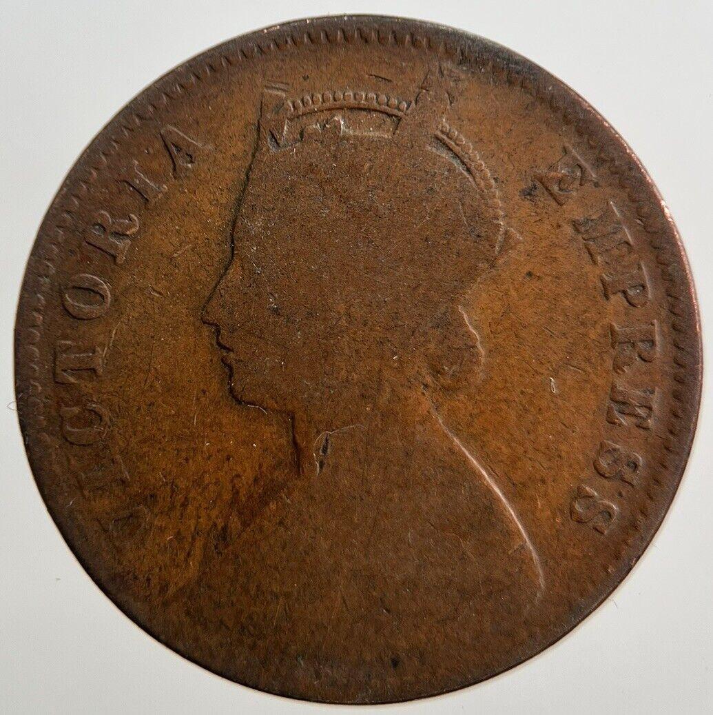 1893 Victoria India Quarter 1/4 Anna Coin | Collectable Grade | a608