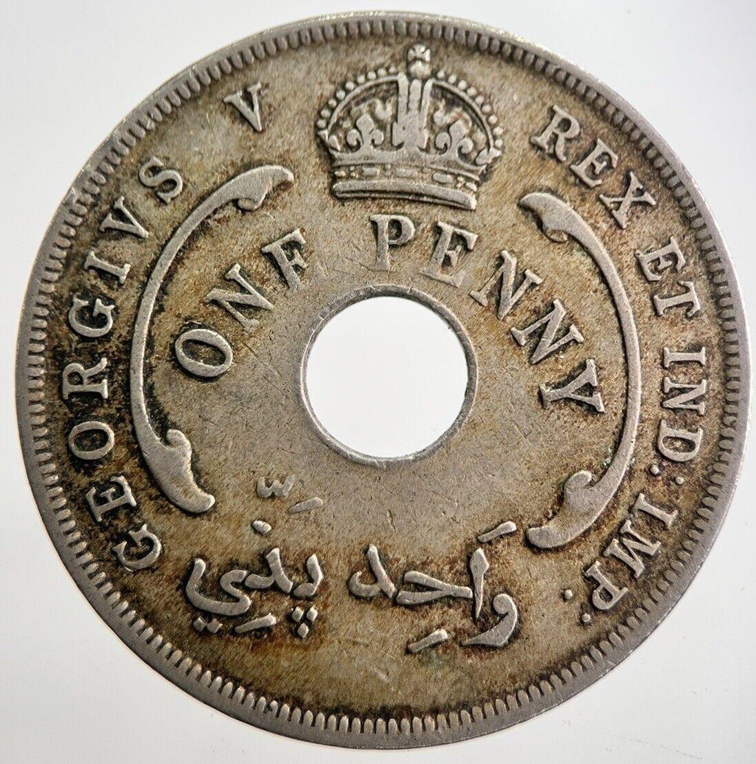 1926 West Africa 1 One Penny Coin | Fine Collectable Grade | a7573