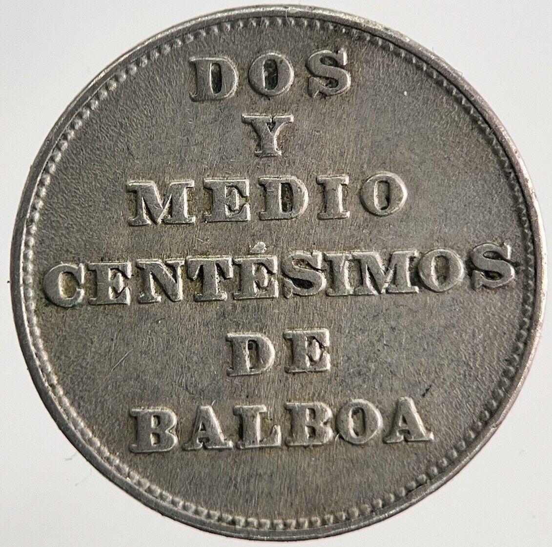 1929 Panama 2-1/2 Centesimos Balboa Coin | Very High Grade