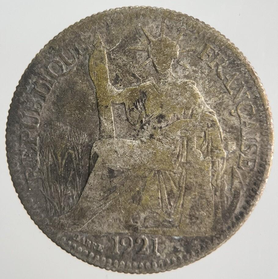 1920 10 Centimes Indo-China France Silver Coin | Collectable Grade