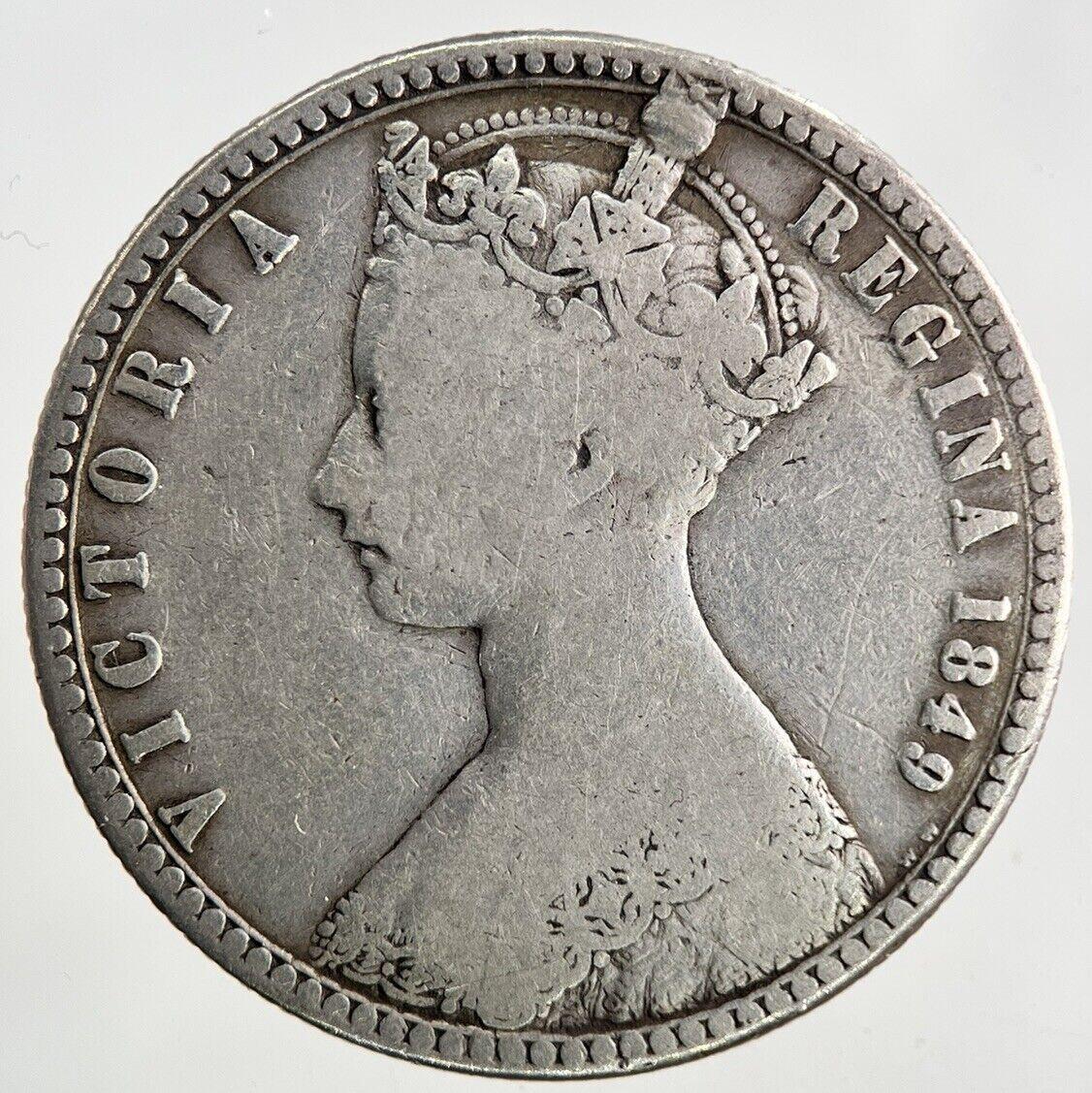 1849 Victoria Gothic Florin Silver Coin | Collectable Grade
