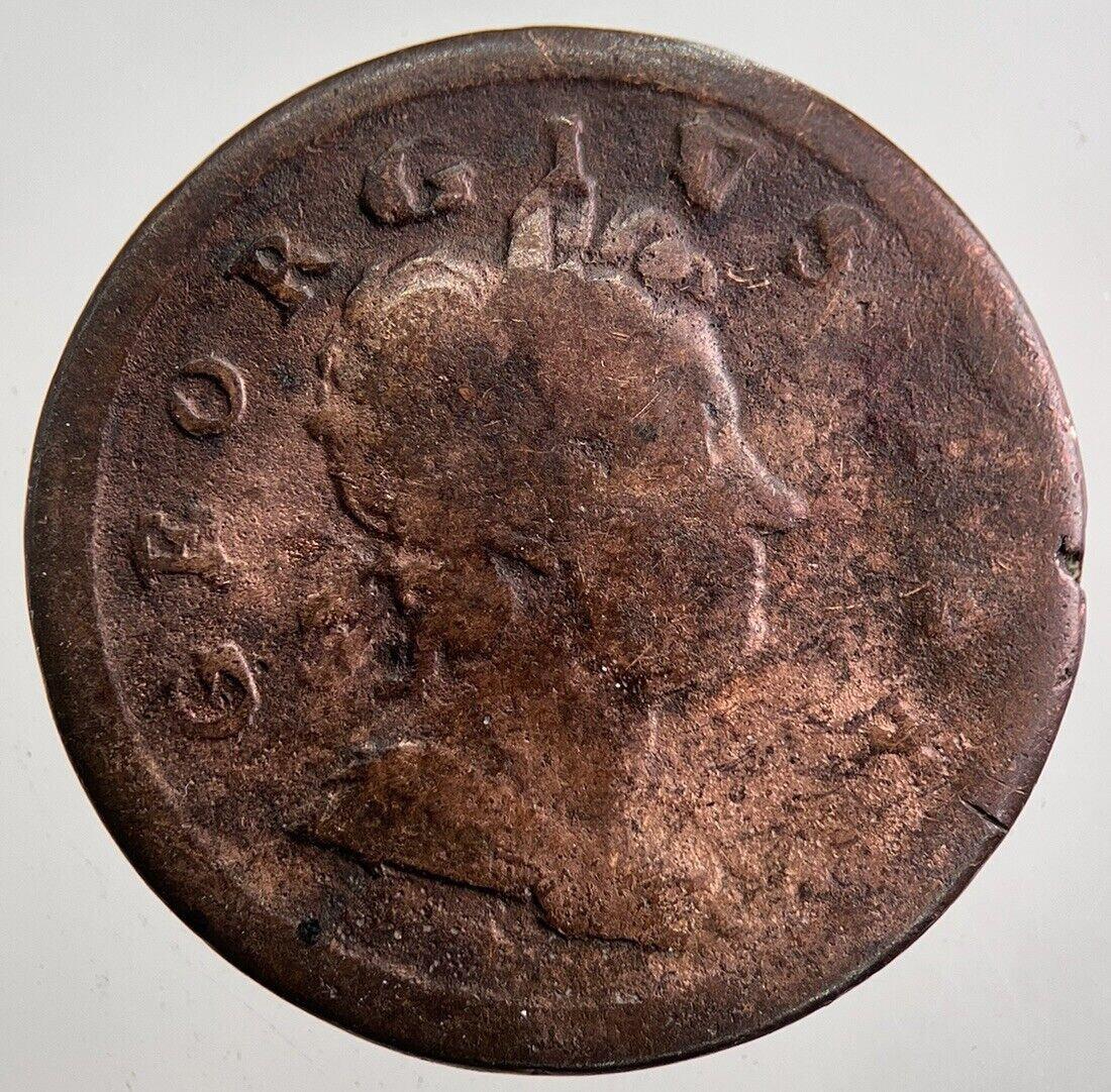 1718 George I 1st Half-Penny Coin | Collectable Grade | a7920