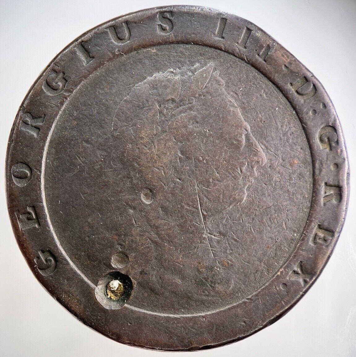 1797 George III 3rd Cartwheel Two-Pence Coin | Collectable Grade | a1737