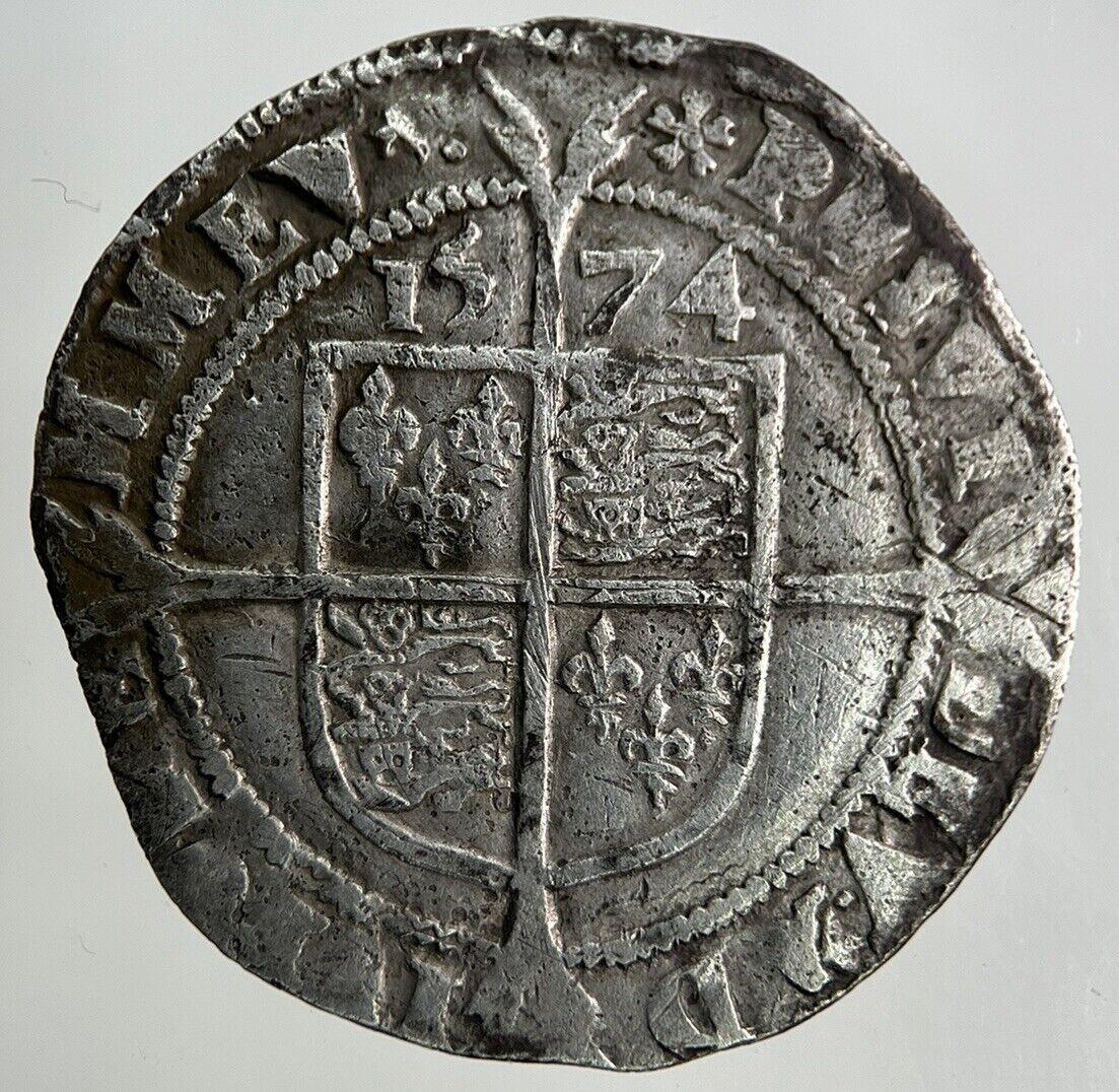 1574 Elizabeth I 1st Sixpence Hammered Silver Coin | Collectable Grade