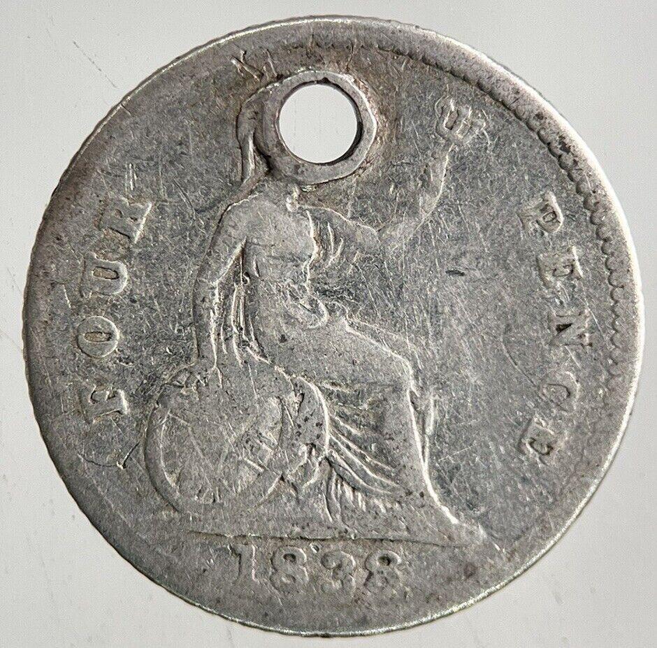 1838 Victoria Four-Pence Groat Silver Coin | Collectable Grade