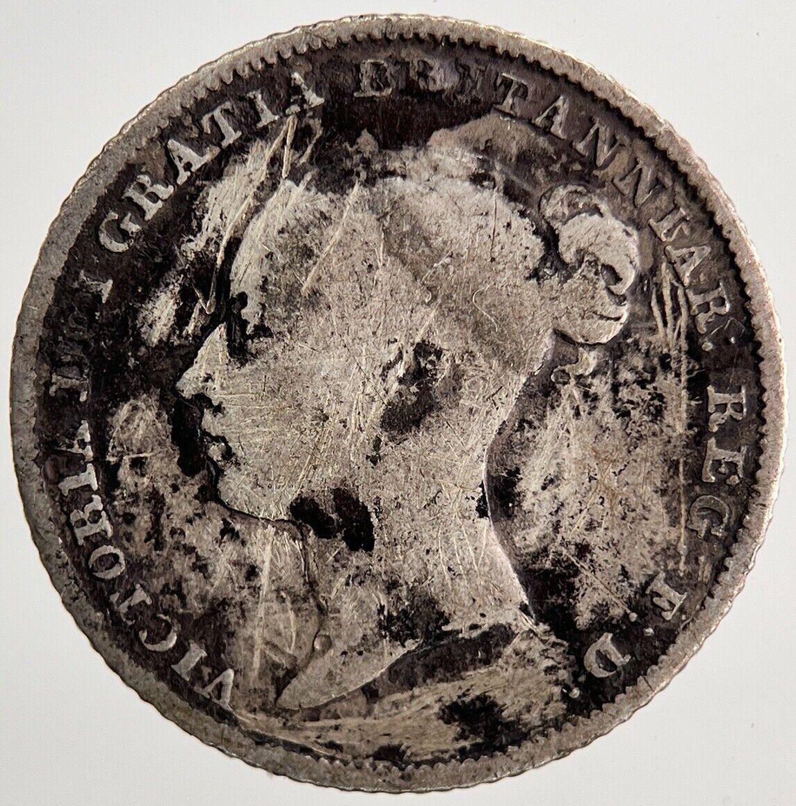 1853 Victoria Sixpence Silver Coin | Collectable Grade | a6490