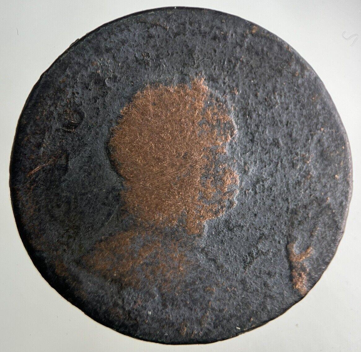 1723 George I 1st Half-Penny Coin | Fair Grade