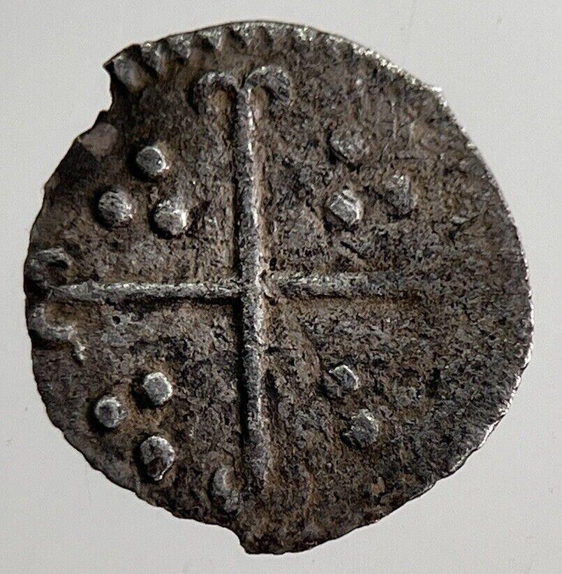 Elizabeth I 1st Portcullis H’Penny British Silver Hammered Coin | a8915